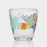 Стакан низкий стеклянный &laquo;Тропики&raquo;, 250 мл, МИКС