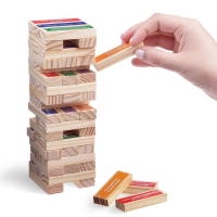 Падающая башня дженга &laquo;Викторина&raquo;, 54 бруска, 7+