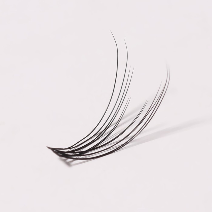 Набор накладных ресниц &laquo;Ласточкин хвост&raquo;, пучки, 10, 12, 14 мм, толщина 0,07 мм, изгиб D, 12 D