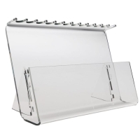 Подставка под ручки и карандаши на 12 шт. 17&times;7&times;11 см, оргстекло 2 мм, В ЗАЩИТНОЙ ПЛЁНКЕ