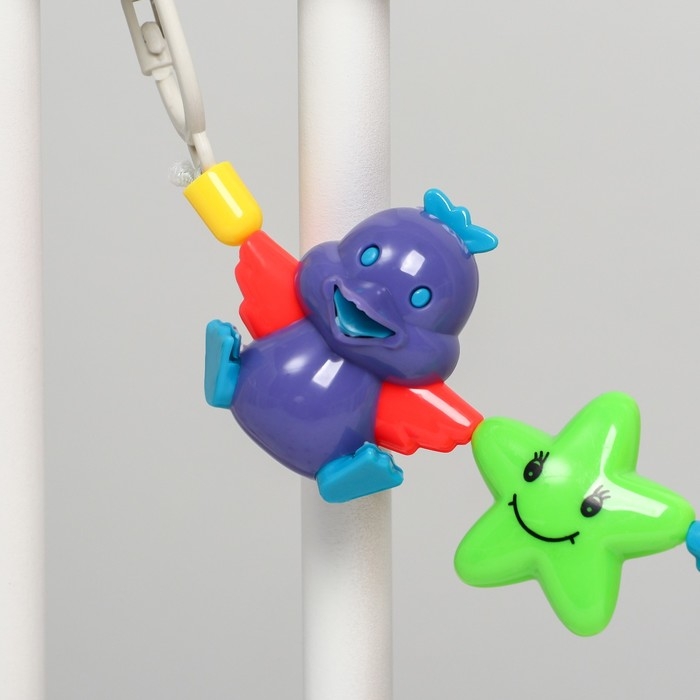 Растяжка на коляску/кроватку &laquo;Птенчики&raquo;, 3 игрушки, цвет МИКС, Крошка Я