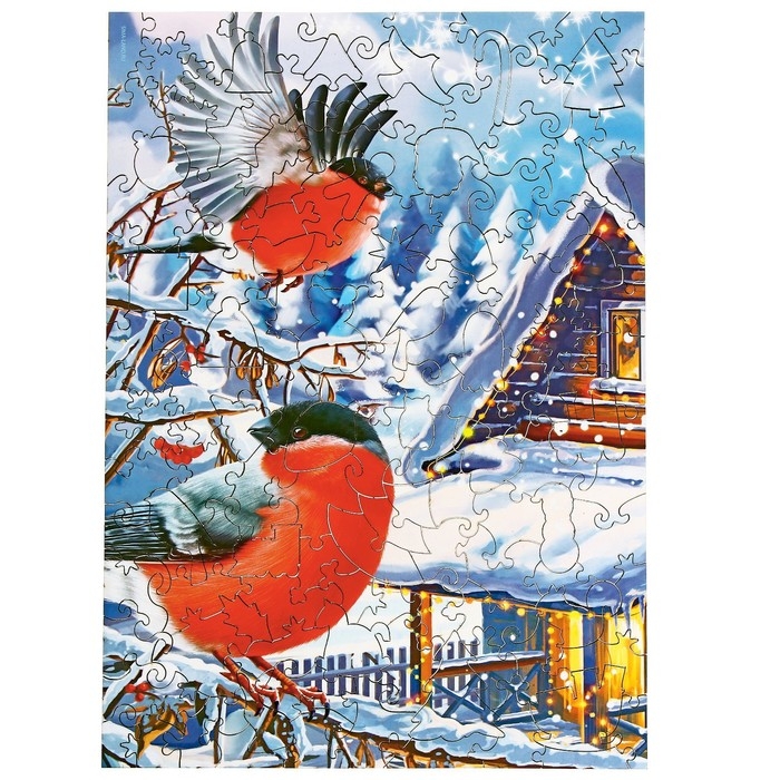 Новогодний пазл фигурный &laquo;Новый год! Зимний день&raquo;