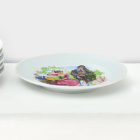 Набор тарелок фарфоровых &laquo;Мадонна&raquo;, d=17 см, 6 шт, цвет МИКС