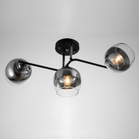 Люстра "Джина" 3хЕ27 40Вт чёрно-хромовый 55х42х27 см BayerLux Люстра "Джина" 3хЕ27 40Вт чёрно-хромовый 55х42х27 см BayerLux