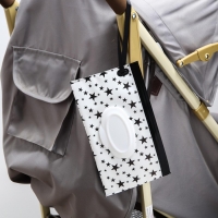 Контейнер для салфеток с петелькой «Звезды на белом», цвет МИКС Контейнер для салфеток с петелькой «Звезды на белом», цвет МИКС