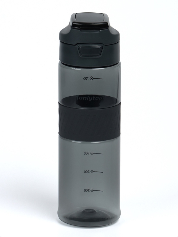 Бутылка для воды Onlytop, 850 мл, цвет черный