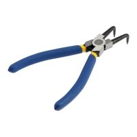 Съемник внутренних стопорных колец ТУНДРА, изогнутые губки на сжим, 170 мм