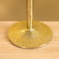 Подсвечник "Флейта" алюминий 37 см, цв. золото