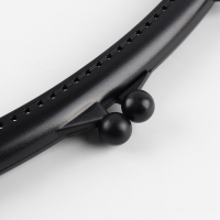 Фермуар пришивной, 21 × 10 см, цвет чёрный/антик Фермуар пришивной, 21 × 10 см, цвет чёрный/антик