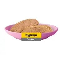 Влажный корм Whiskas для котят, курица, паштет, 75 г