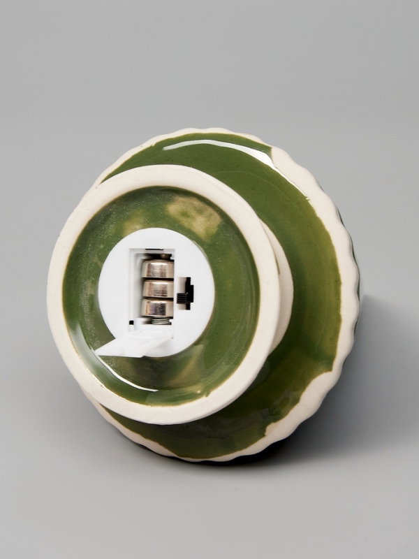 Светодиодная фигура "Елочка зеленая" 16.7х9.7х9.7, 1 LED, LR44x3(в компл.), Т/БЕЛЫЙ