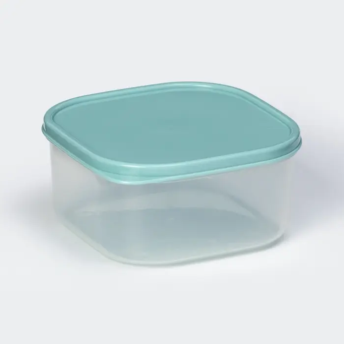 Контейнер квадратный Доляна, пищевой, 700 мл, цвет цвет бирюзовый