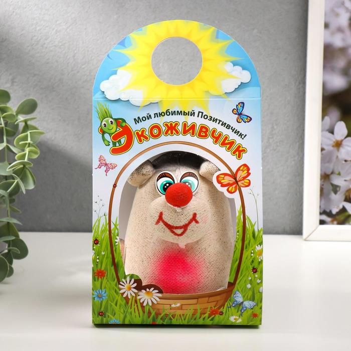 Растущий подарок травка Экоживчик "Ежик"