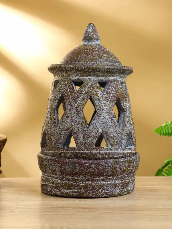 Подсвечник терракота &laquo;Фонарь&raquo;, 17&times;17&times;29 см