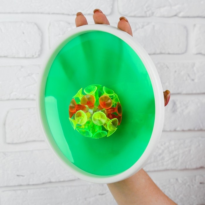 Игра &laquo;Липучка&raquo;, набор: 2 тарелки, мяч, цвета МИКС