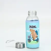 Бутылка стекло в чехле "Капибарно", 350мл