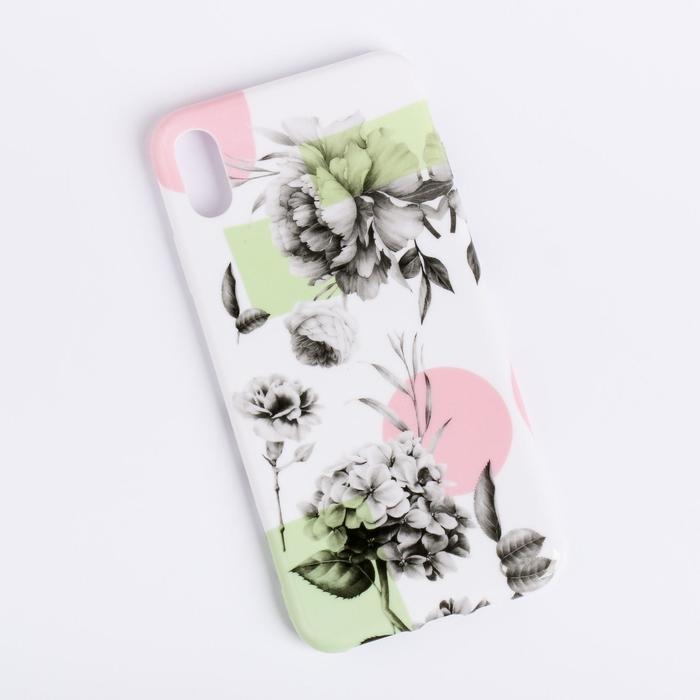Чехол на телефон iPhone XS MAX &laquo;Гортензия&raquo;, 16 &times; 8 см