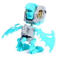 Электронный конструктор динозавр &laquo;Динобот&raquo;, со звуком и подсветкой, на батарейках, цвет МИКС