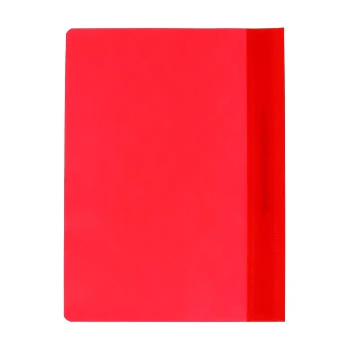 Папка-скоросшиватель Calligrata, А4, 120 мкм, красная, прозрачный верх