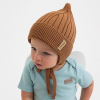 Шапка детская MINAKU р-р 46-48, цвет коричневый Шапка детская MINAKU р-р 46-48, цвет коричневый