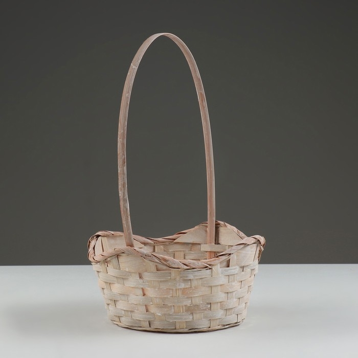 Набор корзин, 19х7,5х9,5/31 см, 22х9х11/34 см, 24х9х11,5/35 см, 3 шт, персиковые, бамбук