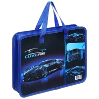 Папка с ручками пластиковая А4 Calligrata "Машина", 32,2х25,6х7 см,