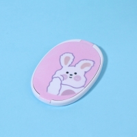 Зеркало складное &laquo;Зайка&raquo;, с расчёской, 6,5 &times; 9,5 см