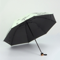 Зонт механический «Деревья», эпонж, 4 сложения, 8 спиц, R = 49/56 см, D = 112 см, цвет МИКС Зонт механический «Деревья», эпонж, 4 сложения, 8 спиц, R = 49/56 см, D = 112 см, цвет МИКС