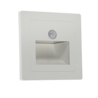 Встраиваемый светильник, для лестницы, датчик движ., 1.5 Вт, 60 Лм, 6500К, 220 В, бел. свет   942457