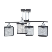 Люстра "Куб" 4х60Вт Е27 Чёрный 38,5х38,5х27см Люстра "Куб" 4х60Вт Е27 Чёрный 38,5х38,5х27см