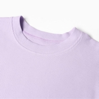 Комплект женский (футболка, шорты) KAFTAN Basic line, р. 42, сиреневый Комплект женский (футболка, шорты) KAFTAN Basic line, р. 42, сиреневый