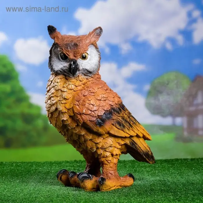 Садовая фигура "Филин на ножках" большой 22х28х42см