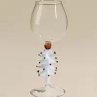 Бокал для вина "Елочный", белый 8х20,5 см