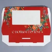 Коробка складная &laquo;Зимние фрукты&raquo;, 20 х 12 х 4 см