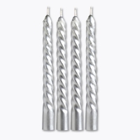 Свечи витые новогодняе &laquo;Новый год: Чудесных праздников&raquo;, 4 шт, 6,8 х 1