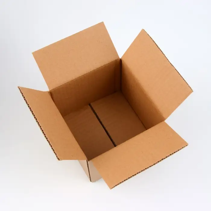 Коробка складная, бурая, 15&times;15&times;12 см