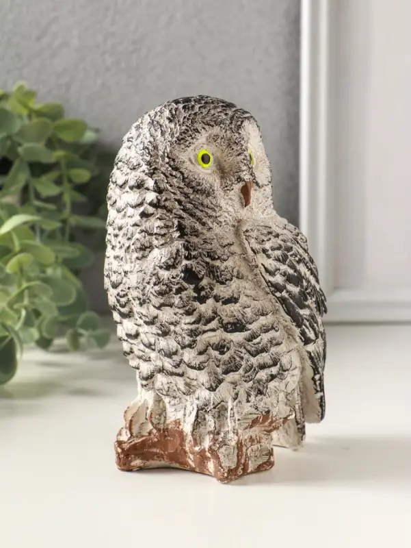 Статуэтка "Сова" высота 15 см, мультиколор