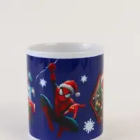 Кружка новогодняя сублимация 320 мл, Человек-паук