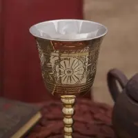 Бокал латунь для вина 8х7х17 см