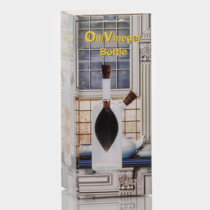 Бутылка стеклянная для соуса и масла 2 в 1 &laquo;Фьюжн&raquo;, 250/100 мл, 8&times;6&times;20 см