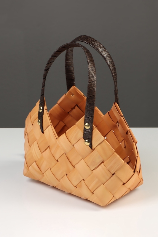 Набор корзин плетёных, 2 шт., 30&times;17&times;19 см, 24&times;14&times;15 см, ива, натуральный цвет