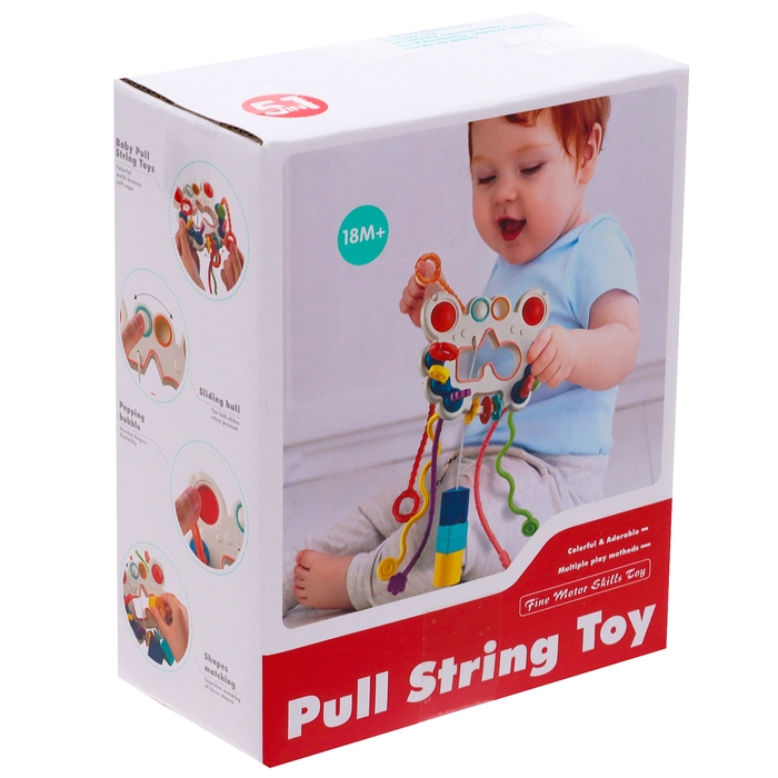 Игрушка развивающая для малышей &laquo;Крабик&raquo;, тянучка с сортером