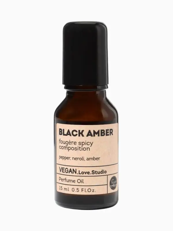 Парфюмерное масло женское VEGAN.Love.Studio Black Amber, 15 мл