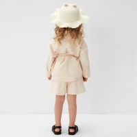 Костюм для девочки (Рубашка и шорты) MINAKU, цвет молочный, рост 164 см