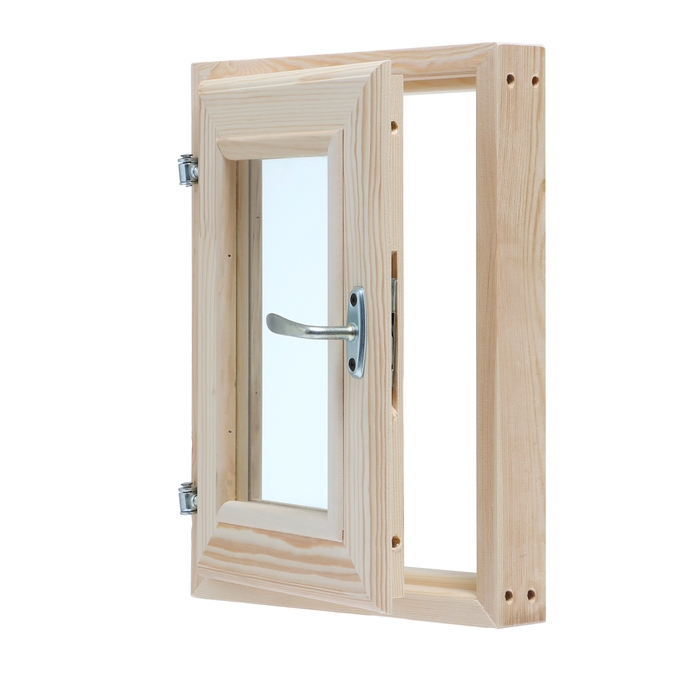 Окно, 40&times;30см, двойное стекло, из хвои