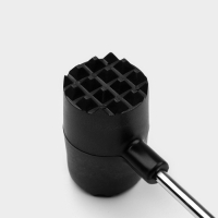 Молоток для мяса Доляна «Круг», 25 см, цвет чёрный Молоток для мяса Доляна «Круг», 25 см, цвет чёрный