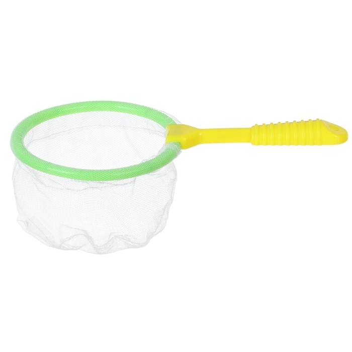 Набор резиновых игрушек для ванны &laquo;Поймай уточку&raquo;, сачок + 4 игр. с пищалкой, Крошка Я