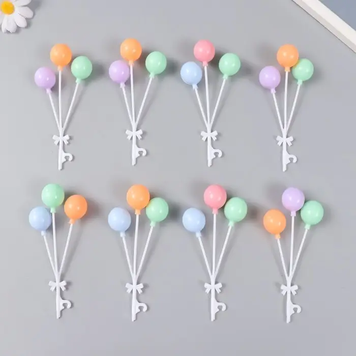 Декор для творчества пластик "Связка воздушных шаров" 3 шт 12,5 см