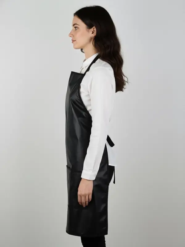 Фартук парикмахерский, одностронний, 3 кармана, чёрный