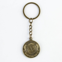 Брелок для ключей , металлический, оберег &laquo;Чтоб всегда было все ок&raquo; латунь, 3 х 3,5 х 2,5 см